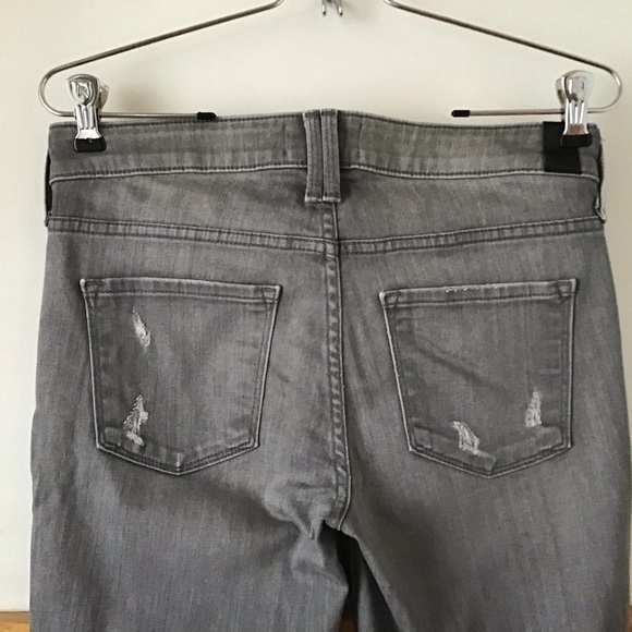 Vince Dylan Skinny Destructed Dark Gray Jeans - Picture 8 of 14